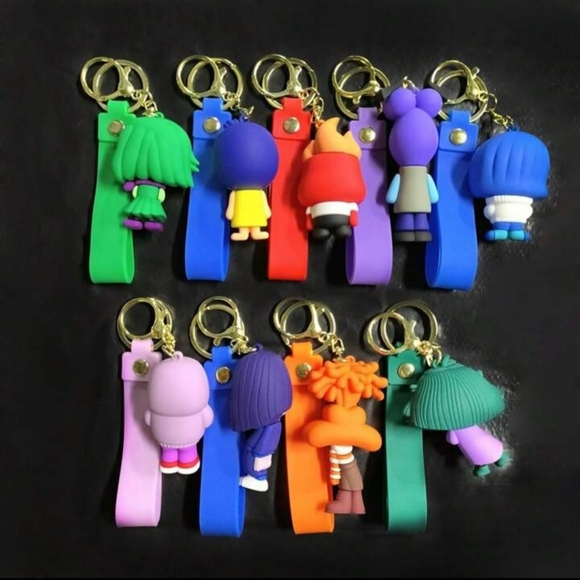 Complete Set Inside Out 2 Keychains Bag Charms or Zipper Pulls Disney Pixar NEW - Picture 2 of 14